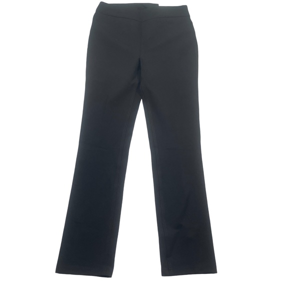 Soft Surroundings XS Black Cotton Blend Pull On Elastic Waist Straigh Leg Pants - Picture 5 of 7